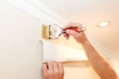 Pose de papier peint à Banthelu — revêtements muraux et toiles de verre